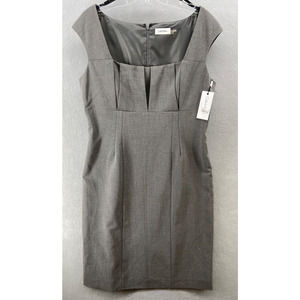 Calvin Klein Dress Womens Sz 14 Sleeveless Sheath Empire Waist CD9X1CP7 NWT